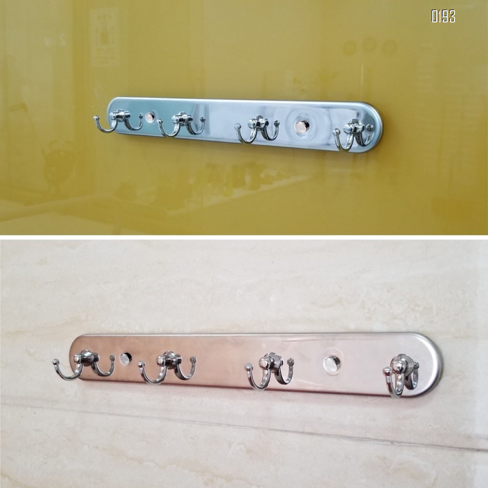 Stainless Steel Hook Rack Coat Hook Rack Wall Mounted SUS304 Brushed Hook