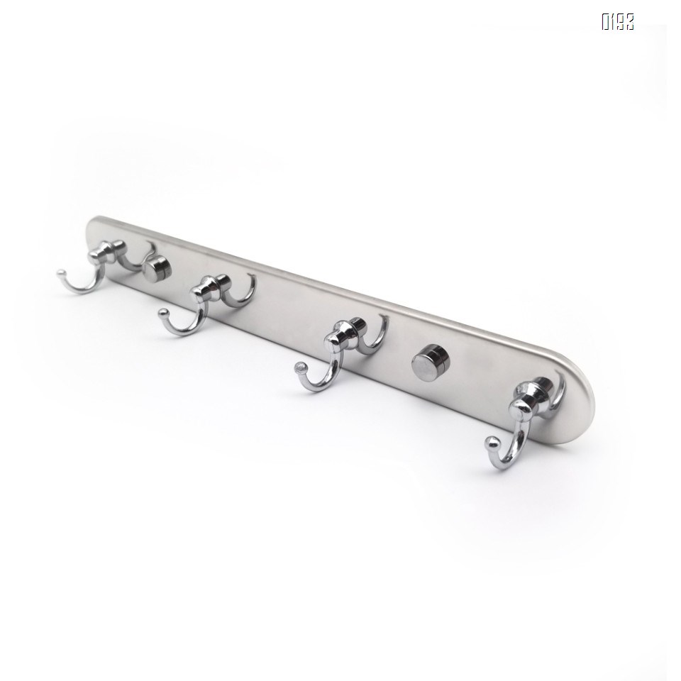 Stainless Steel Hook Rack Coat Hook Rack Wall Mounted SUS304 Brushed Hook