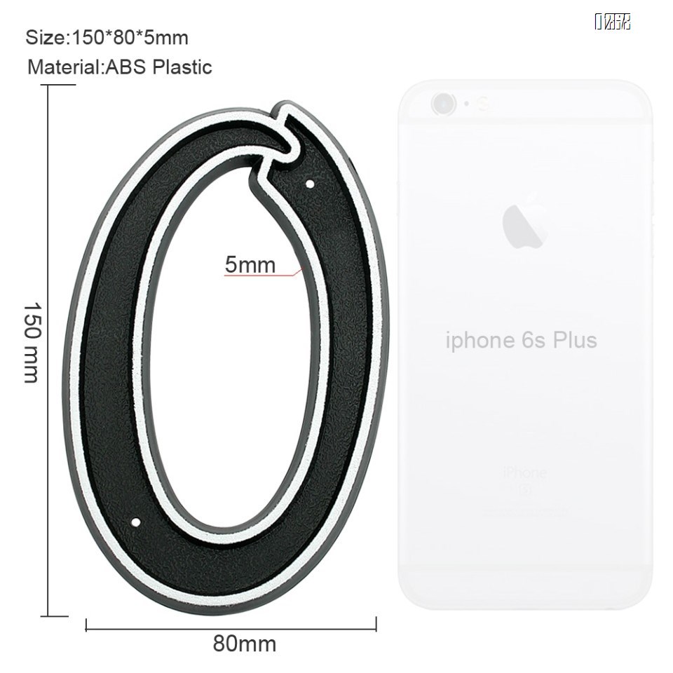 150mm Big Modern House Number Hotel Home Door House Number Outdoor Address Plaque Plastic