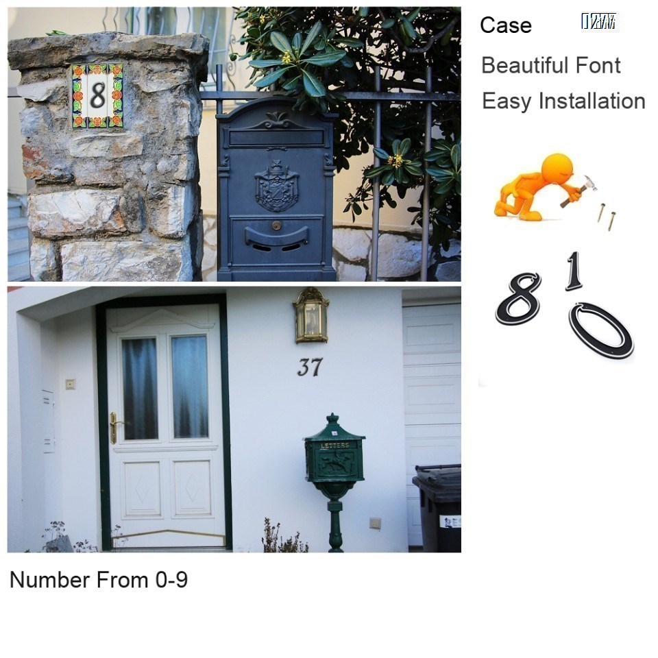 150mm Big Modern House Number Hotel Home Door House Number House Number 2