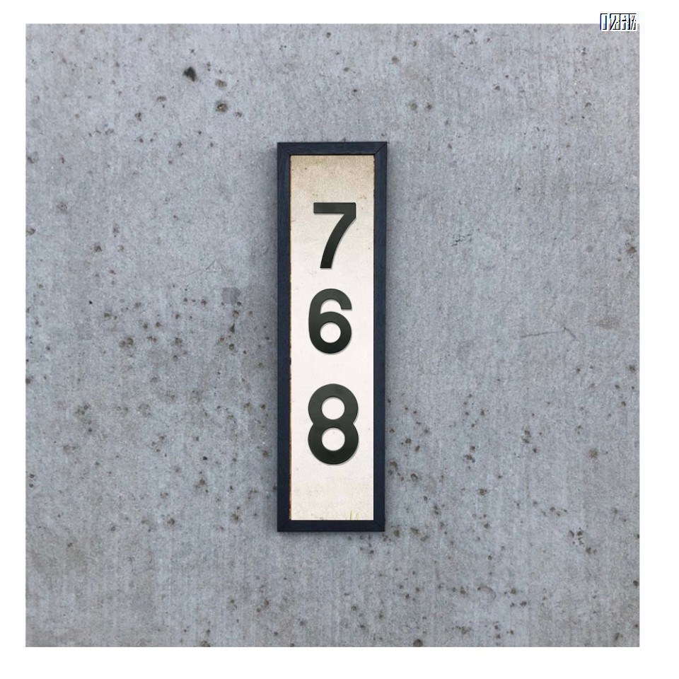 6 inch 145mm Big Modern House Number Hotel Home Door Room Number Outdoor Address Plaque Iron House Number 1