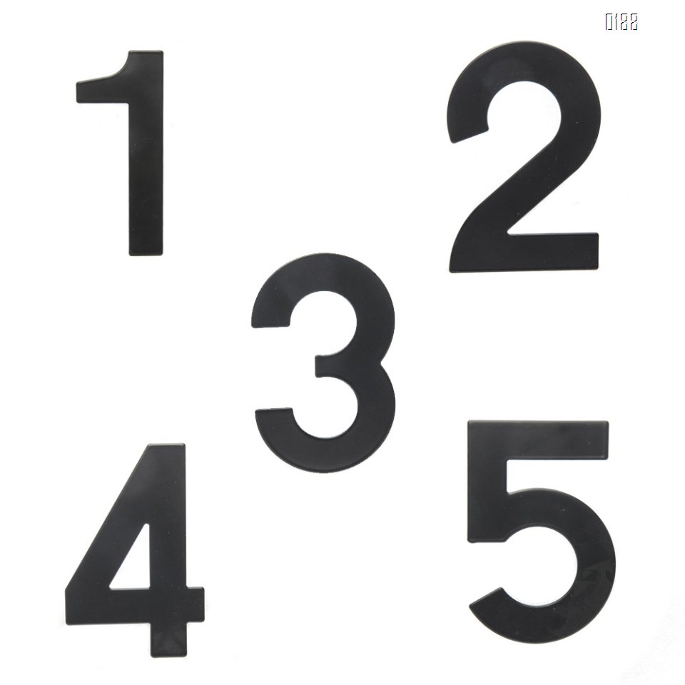 6 inch 145mm Big Modern House Number Hotel Home Door Room Number Outdoor Address Plaque Iron