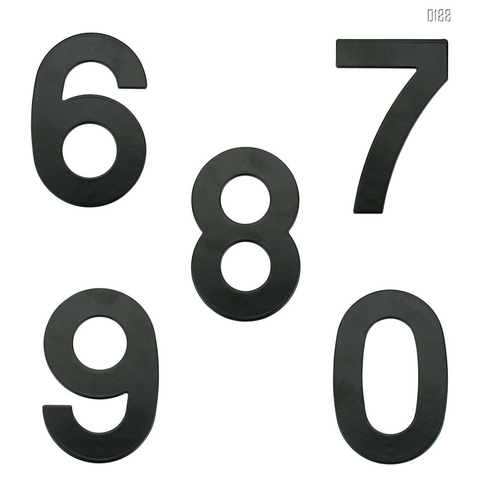 6 inch 145mm Big Modern House Number Hotel Home Door Room Number Outdoor Address Plaque Iron