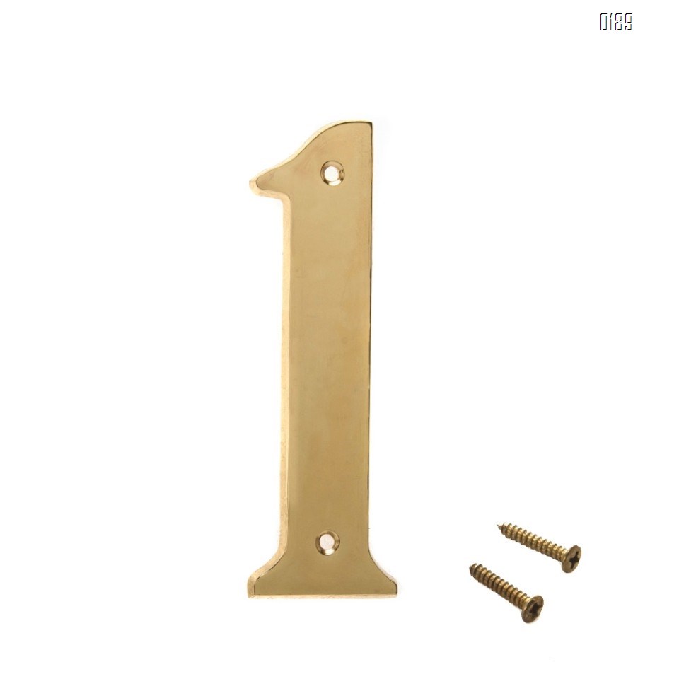 6 inch Copper Plaque for Outdoor Address Plate of Household Door Brass Number in 140 mm Grand Modern Door Number Hotel