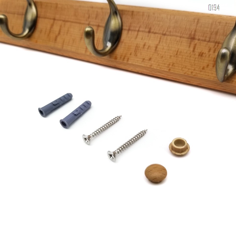 High quality beech and zinc alloy clothes hook  AB color bronze zinc alloy wooden hook