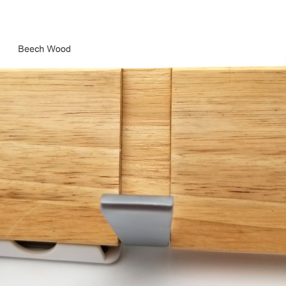 4 hook wooden  floating skateboard beech hangers – modern, stylish, space-saving hangers with 4 retractable zinc alloy hooks for hanging jackets, scarves, wallets, etc.