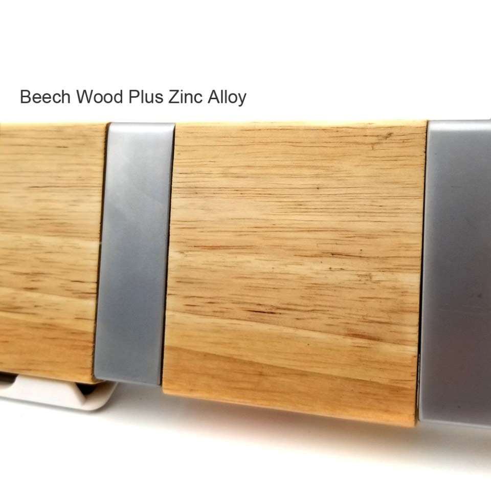 4 hook wooden  floating skateboard beech hangers – modern, stylish, space-saving hangers with 4 retractable zinc alloy hooks for hanging jackets, scarves, wallets, etc.