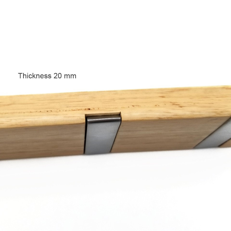 4 hook wooden  floating skateboard beech hangers – modern, stylish, space-saving hangers with 4 retractable zinc alloy hooks for hanging jackets, scarves, wallets, etc.