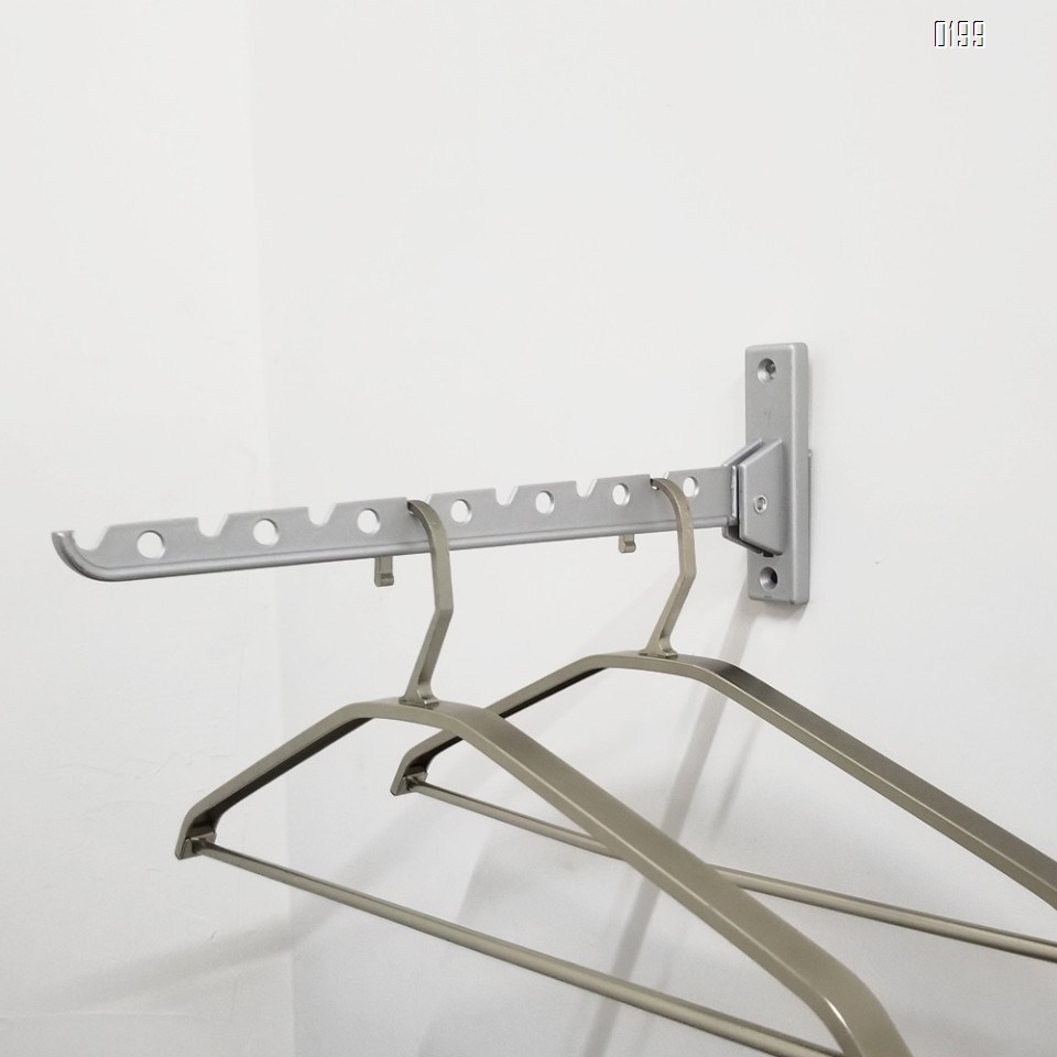 Screw Fix  Folding wall-mounted clothes Hanger rack  Aluminum alloy hangers coat hook