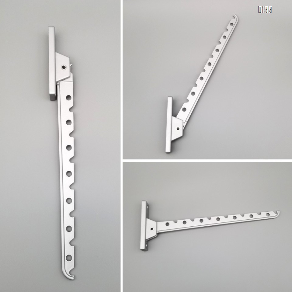 Screw Fix  Folding wall-mounted clothes Hanger rack  Aluminum alloy hangers coat hook