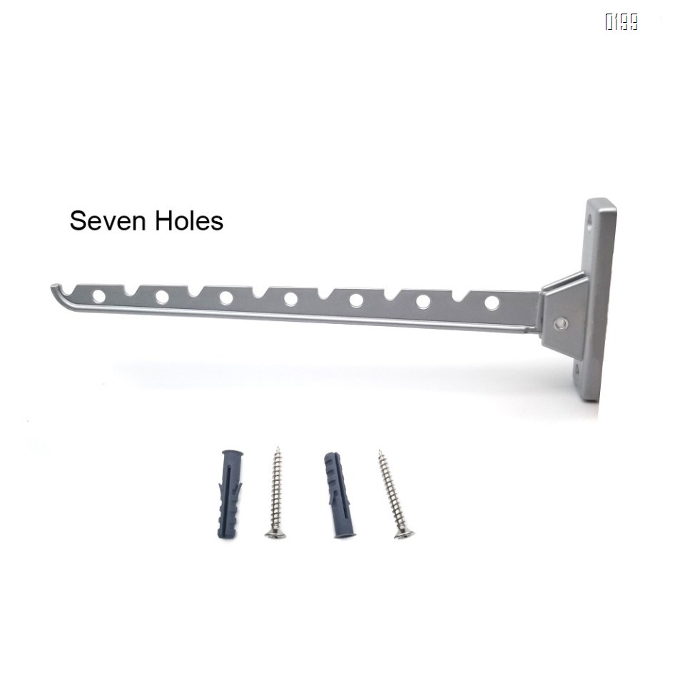 Screw Fix  Folding wall-mounted clothes Hanger rack  Aluminum alloy hangers coat hook
