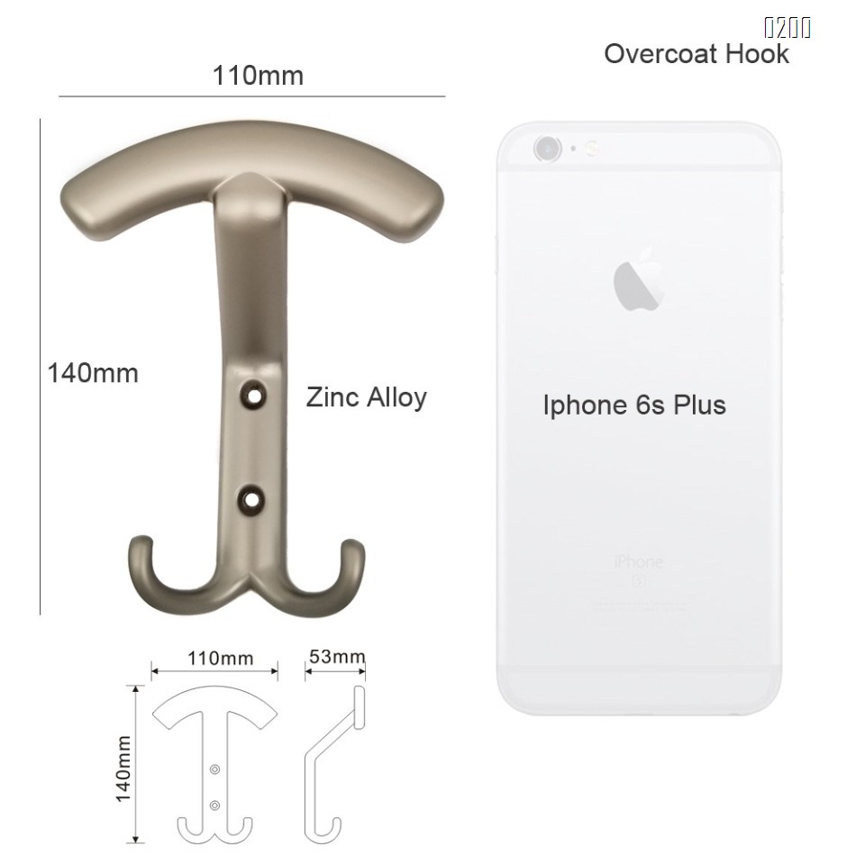 Screw Fix  overcoat coat hook European coat hook zinc alloy coat hook