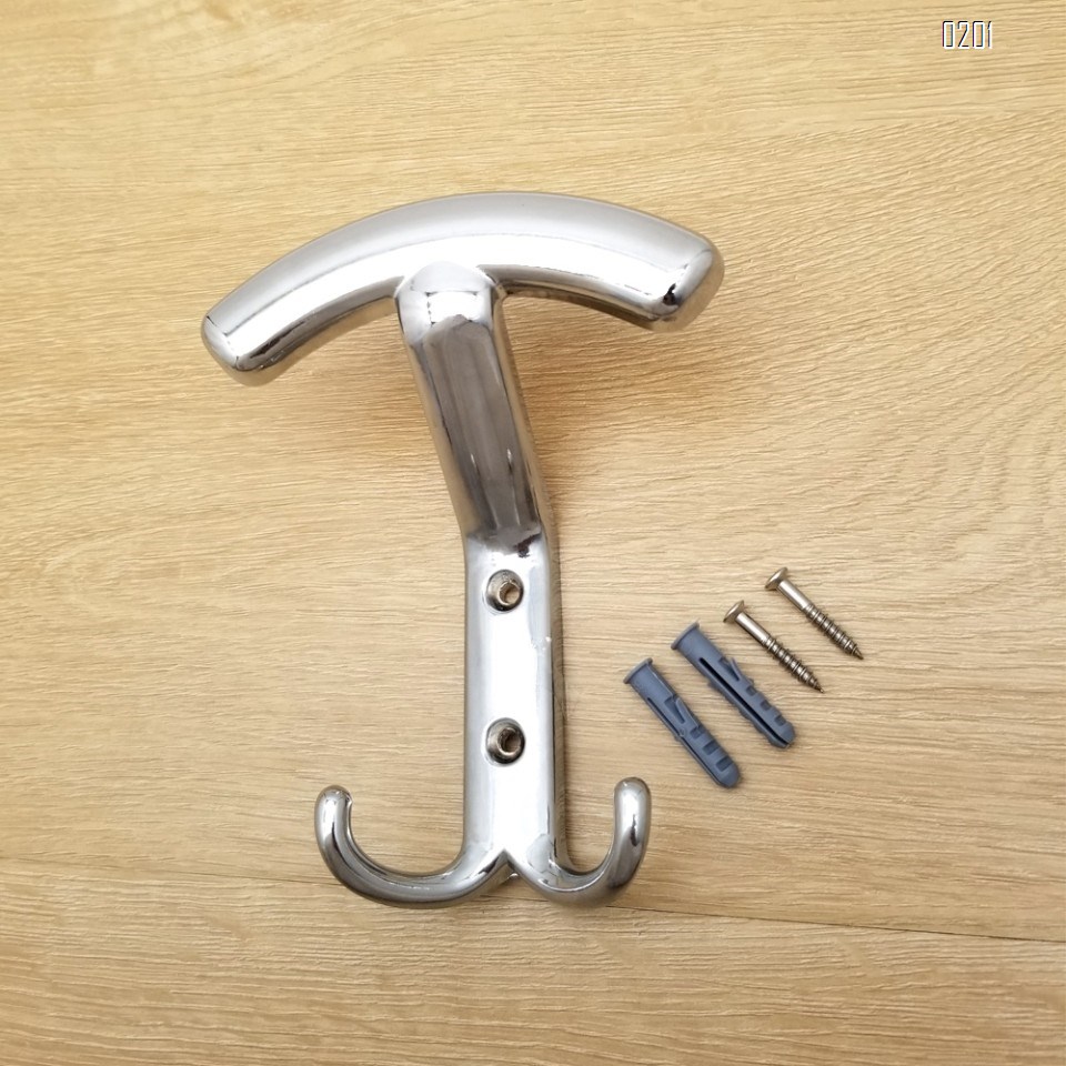 Screw Fix CP overcoat coat hook European coat hook zinc alloy coat hook