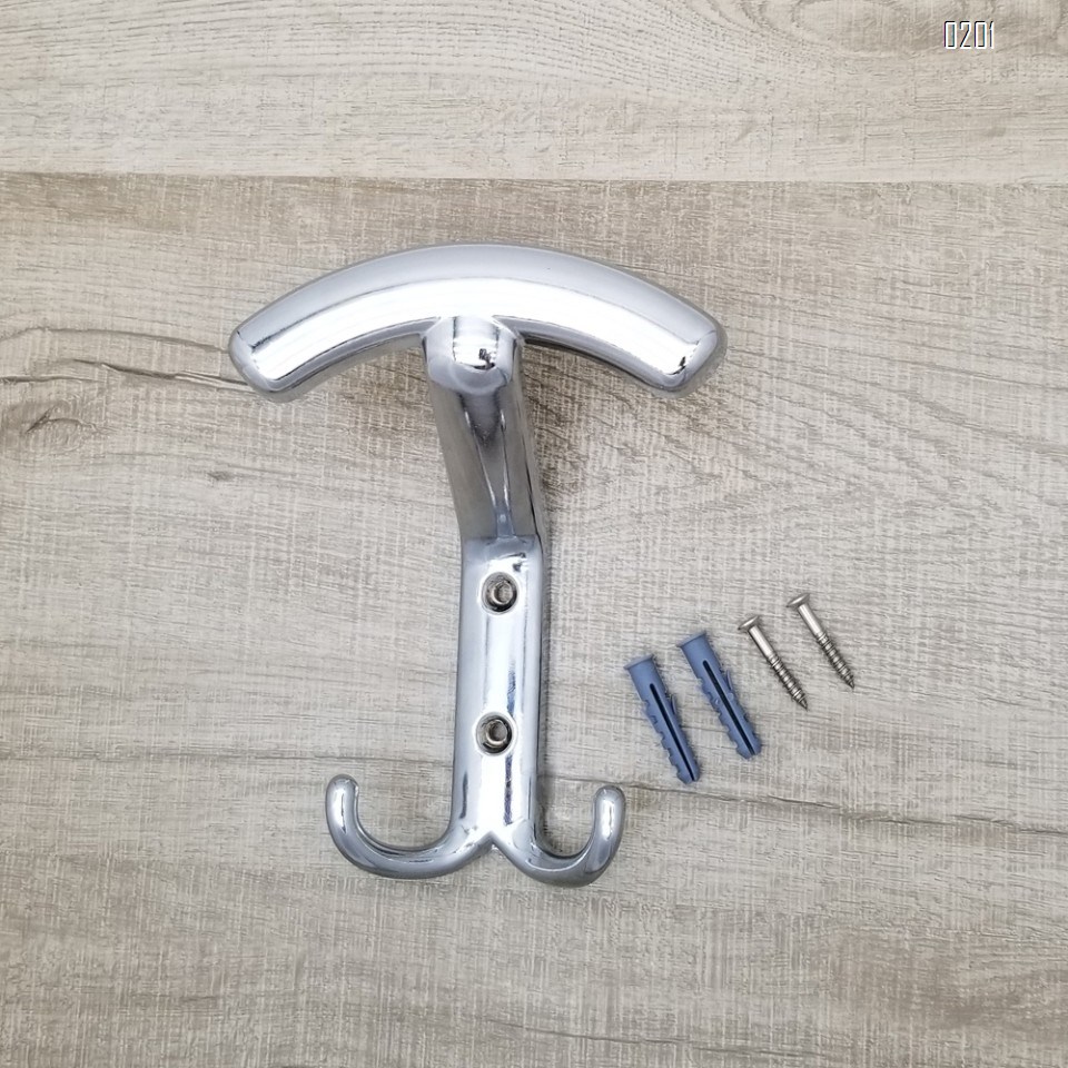 Screw Fix CP overcoat coat hook European coat hook zinc alloy coat hook