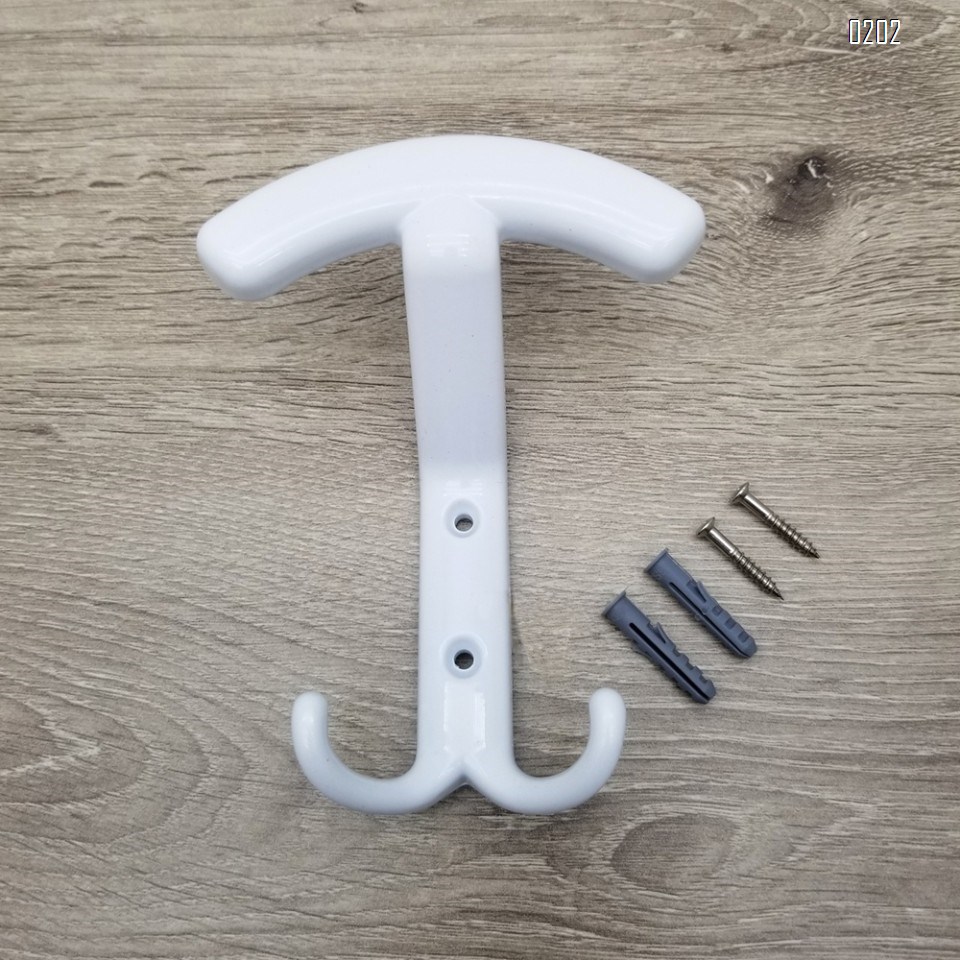Screw Fix White overcoat coat hook European coat hook zinc alloy coat hook