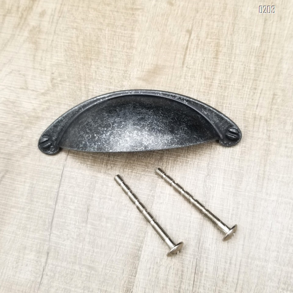 6 Pack Zinc Alloy Vintage Farmhouse Drawer Pulls Modern Kitchen Hardware Cabinet Door Pull Handle Flat 64mm Hole Spacing 6 Pack