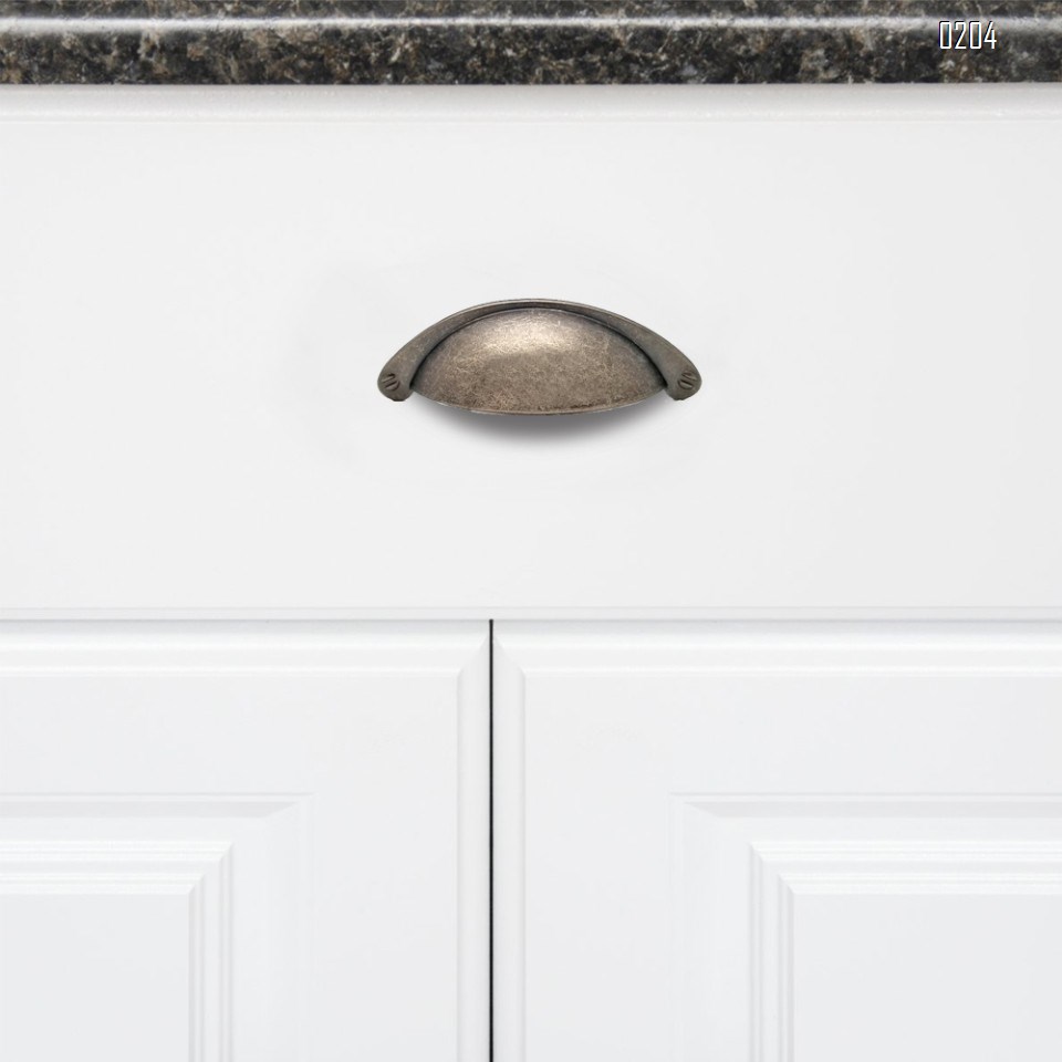 6 Pack Zinc Alloy Vintage Farmhouse Drawer Pulls Modern Kitchen Hardware Cabinet Door Pull Handle C-C 64mm Hole Center 6 pcs/pack