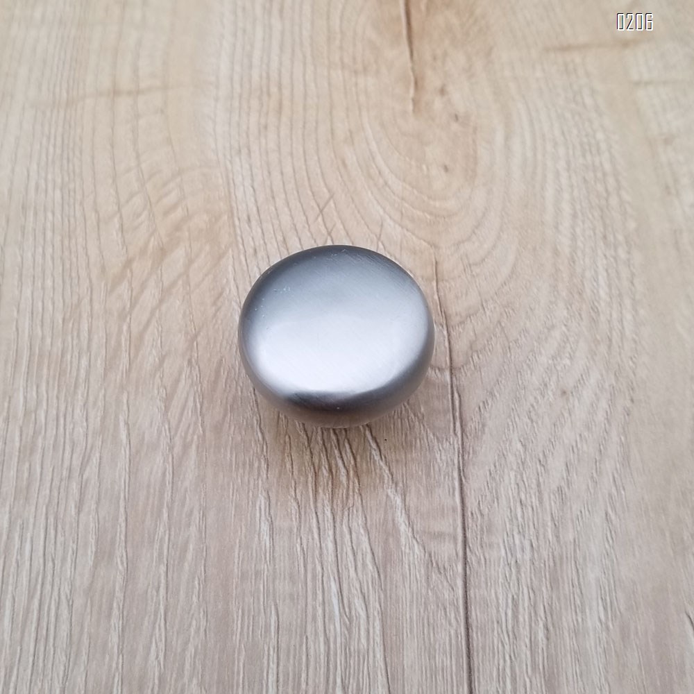 6 Pack Kitchen Cabinet Round Heavy drawer pulls  Knobs 6 Pack Brushed Nickel Cabinet Knobs  (31mm) Cupboard Door Heavy Knobs Silver Kitchen Hardware for Bathroom Drawer