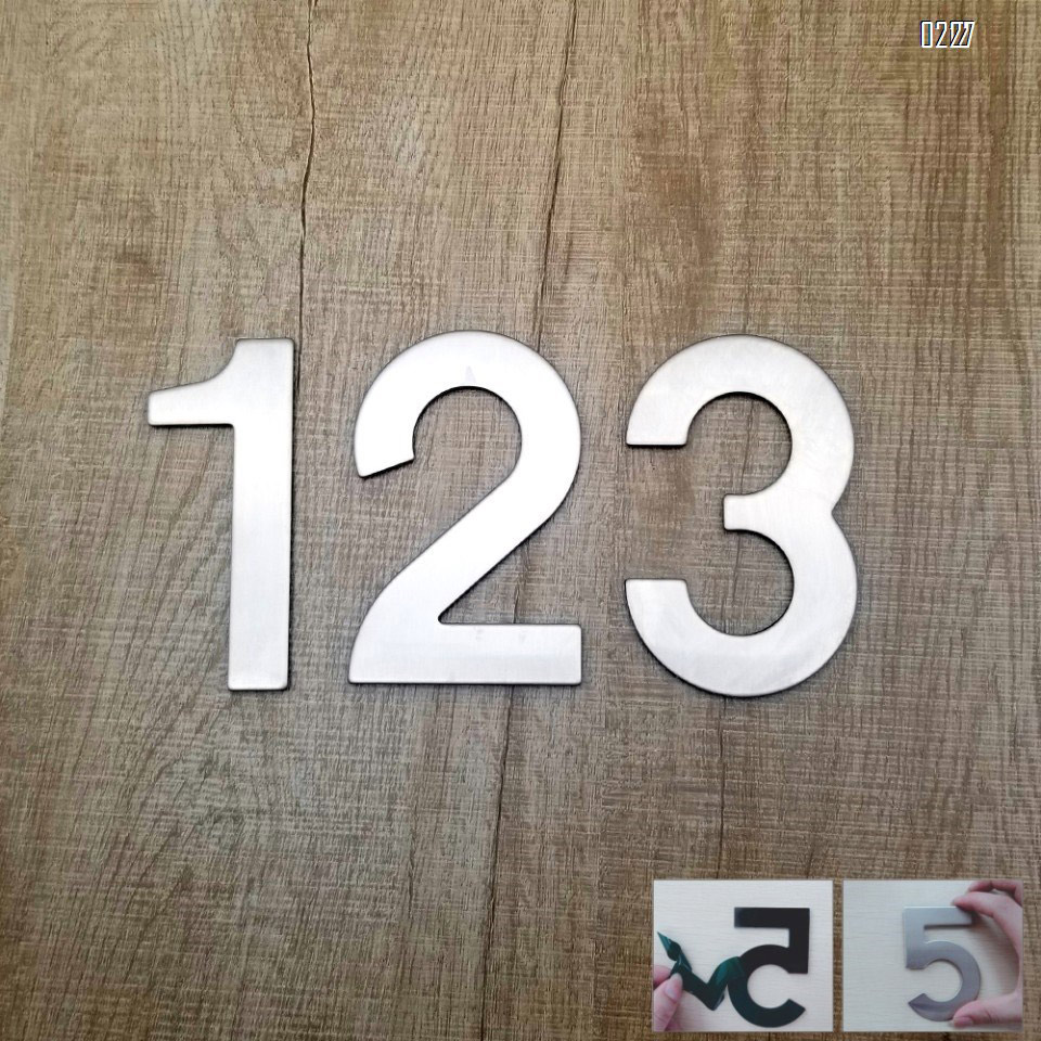 4 Inch Mailbox Numbers 0-9, Door Address Number Stickers for House/Apartment/Floor,  304 Stainless Steel