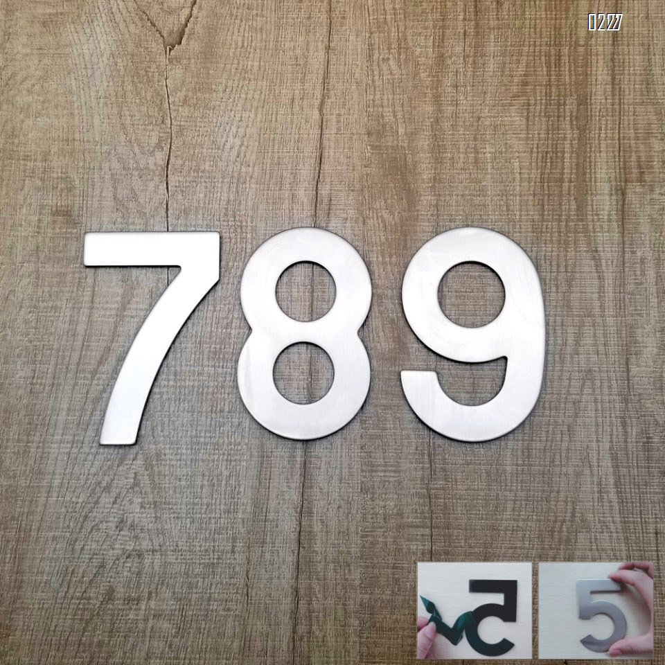 4 Inch Mailbox Numbers 0-9, Door Address Number Stickers for House/Apartment/Floor,  304 Stainless Steel