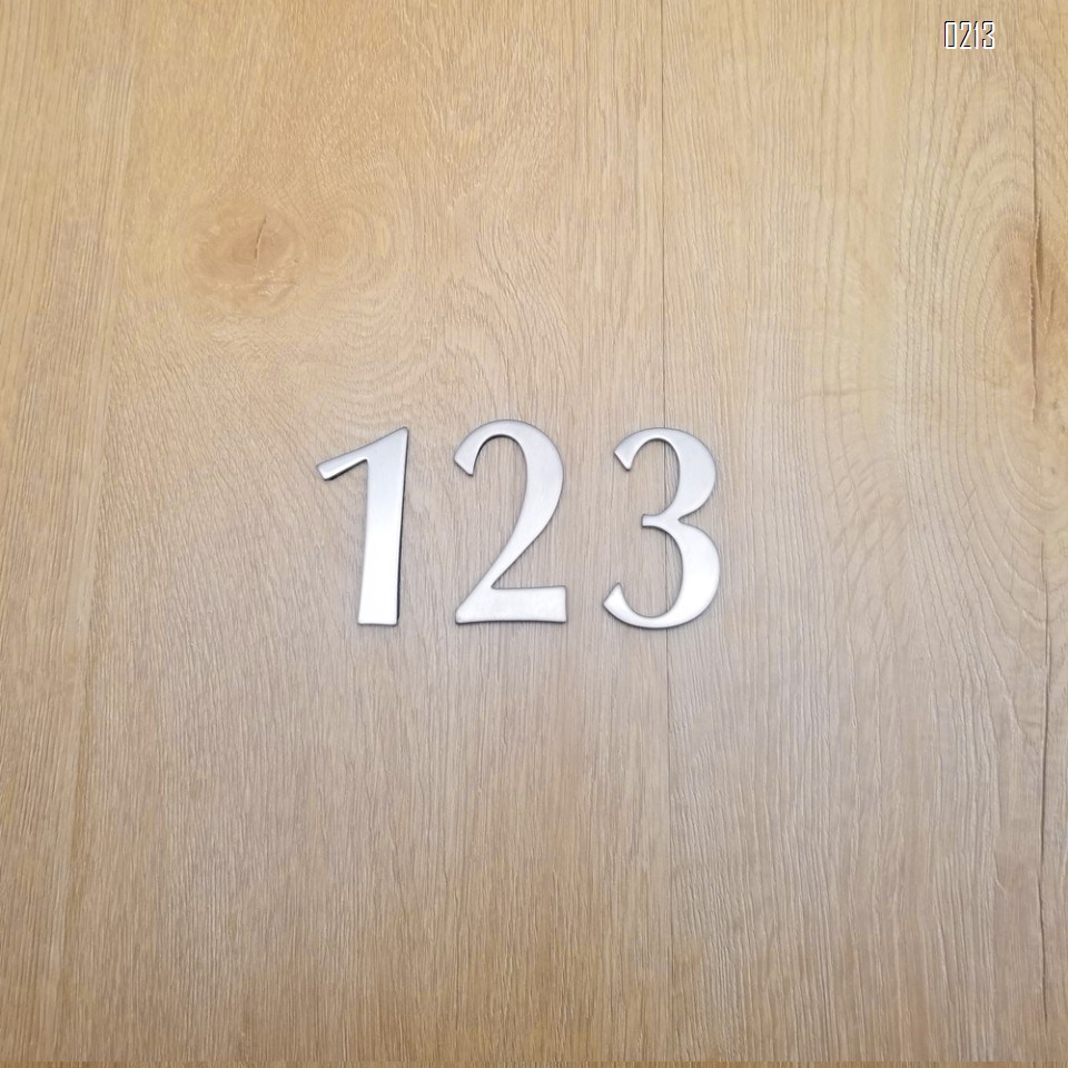Self 1.4 Inch Mailbox Numbers 0-9,  Number Stickers for House/Apartment/Floor,  304 Stainless Steel