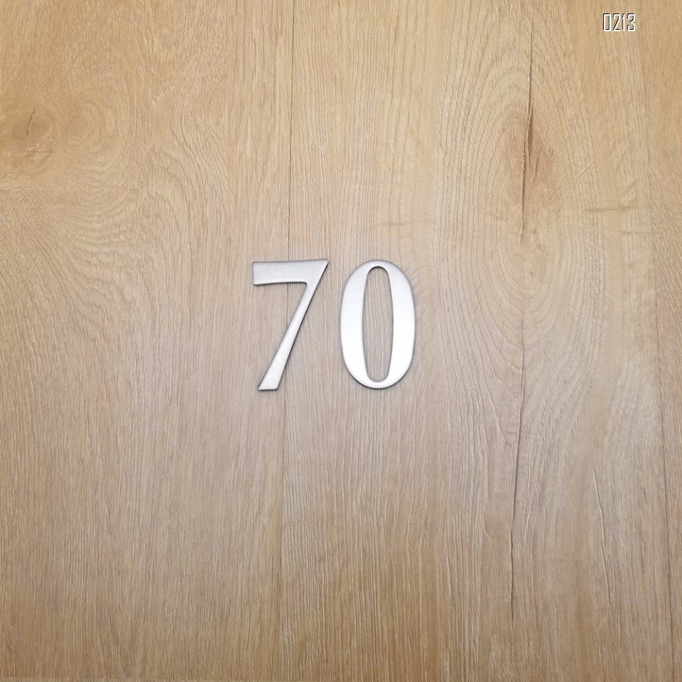 Self 1.4 Inch Mailbox Numbers 0-9,  Number Stickers for House/Apartment/Floor,  304 Stainless Steel