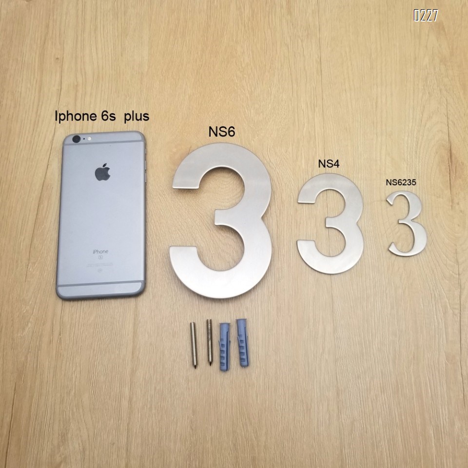 4 Inch Mailbox Numbers 0-9, Door Address Number Stickers for House/Apartment/Floor,  304 Stainless Steel