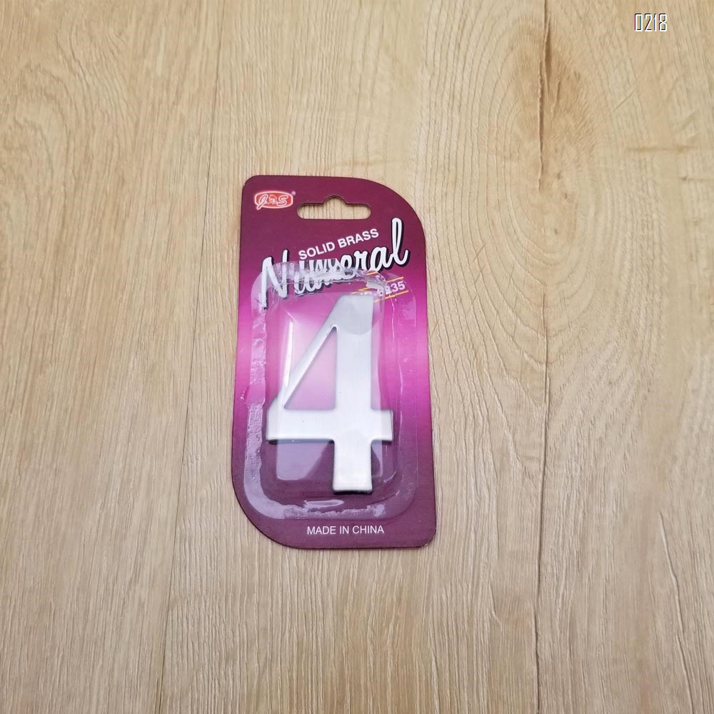 self adhesive house  number 4,1.4 inch Mailbox Numbers,304 Stainless Steel