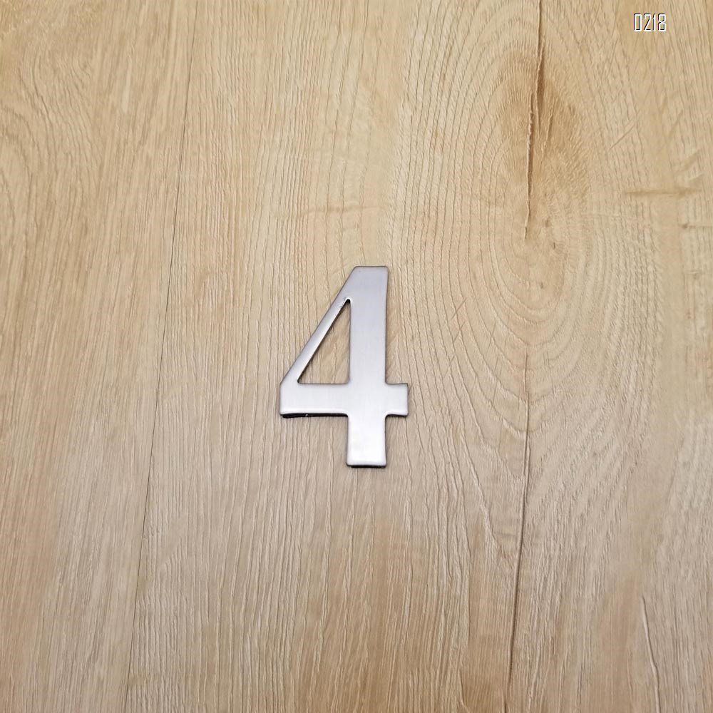 self adhesive house  number 4,1.4 inch Mailbox Numbers,304 Stainless Steel
