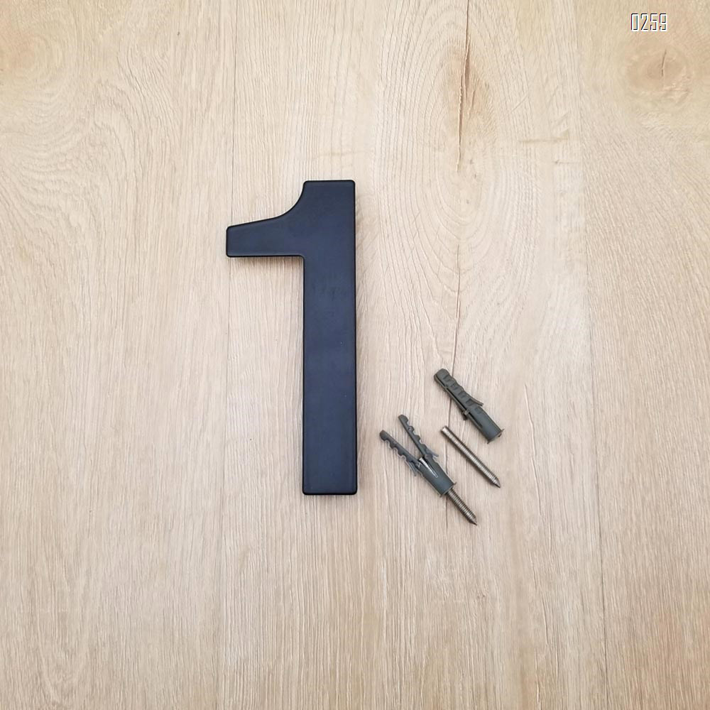 6 inch 145mm Big Modern House Number Hotel Home Door Room Number Outdoor Address Plaque Iron House Number 1