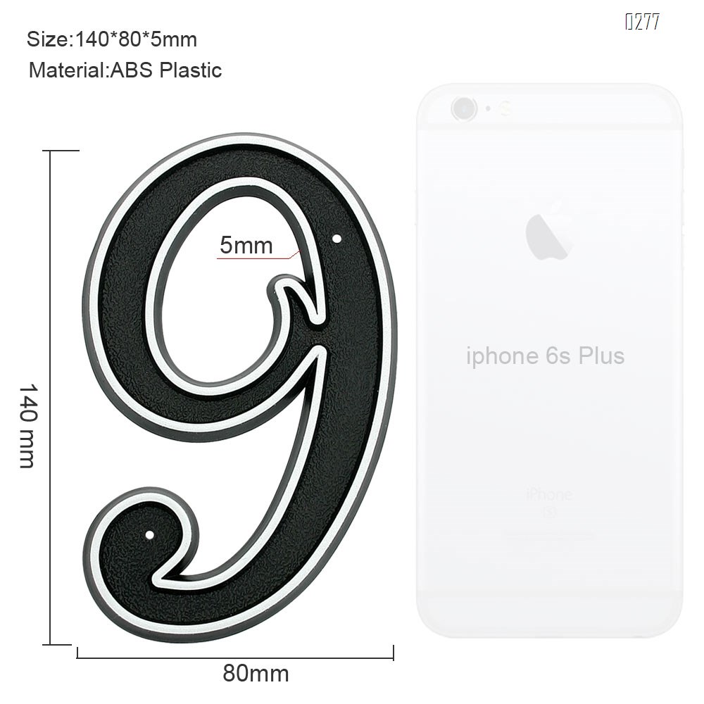 150mm Big Modern House Number Hotel Home Door House Number House Number 9