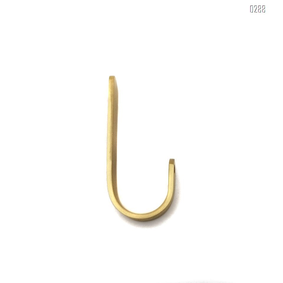 Metal Adhesive Wall Hooks, Punch-Free Installation Brass Hooks, Nordic Style Bathroom Kitchen Dining Room Wall-Mounted Hooks Hanger Door Towel Holder Rack.