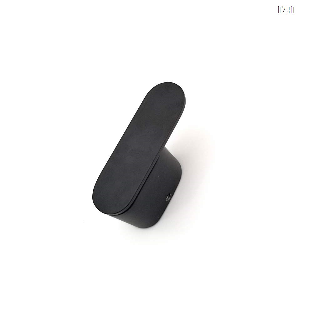Screw Fix Bathroom Matte Black Coat Hook Zinc Alloy Single Towel/Robe Clothes Hook for Bath Kitchen Garage Heavy Duty Contemporary Hotel Style Wall Mounted