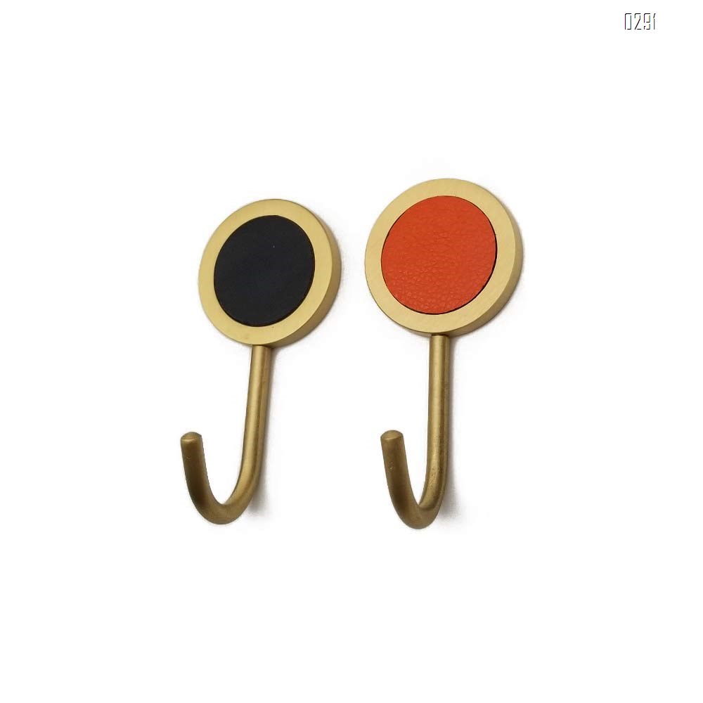 Nordic brass hook, strong adhesive, wall hanging,  metal hanging, clothes hook, adhesive hook, no perforation