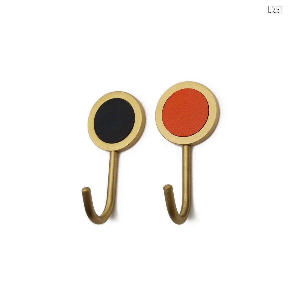 Nordic brass hook, strong adhesive, wall hanging,  metal hanging, clothes hook, adhesive hook, no perforation