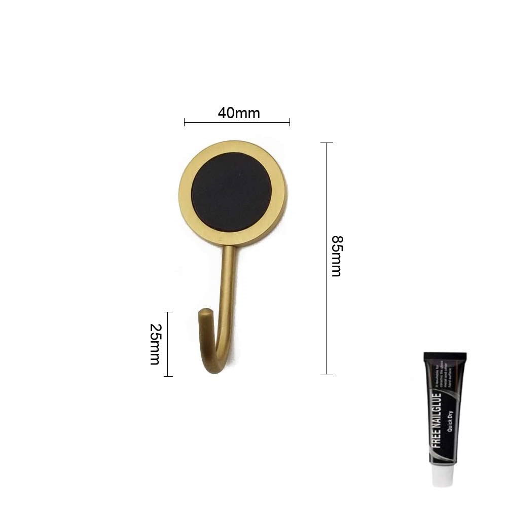 Nordic brass hook, strong adhesive, wall hanging,  metal hanging, clothes hook, adhesive hook, no perforation