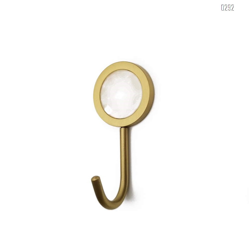Nordic Decorative Hooks/ Pearl Shells Brass Wall Hooks/ Coat Hooks/ Bathroom Kitchen Towel Hooks/ Hat Hangers Bag Hooks/ Decorative Hooks