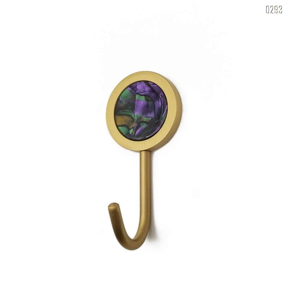 Nordic Decorative Hooks/ Pearl Shells Brass Wall Hooks/ Coat Hooks/ Bathroom Kitchen Towel Hooks/ Hat Hangers Bag Hooks/ Decorative Hooks multicolor