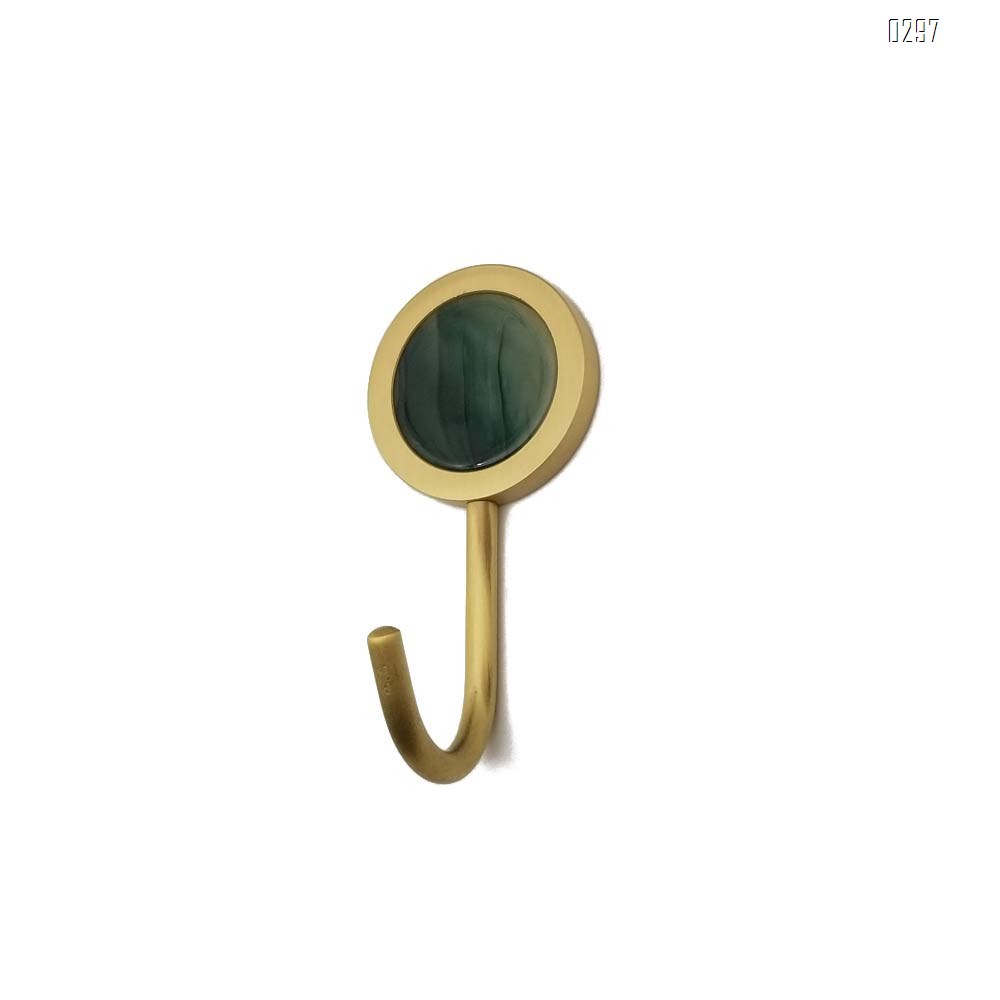 Nordic Decorative Hooks/ Pearl Shells Brass Wall Hooks/ Coat Hooks/ Bathroom Kitchen Towel Hooks/ Hat Hangers Bag Hooks/ Decorative Hooks Green