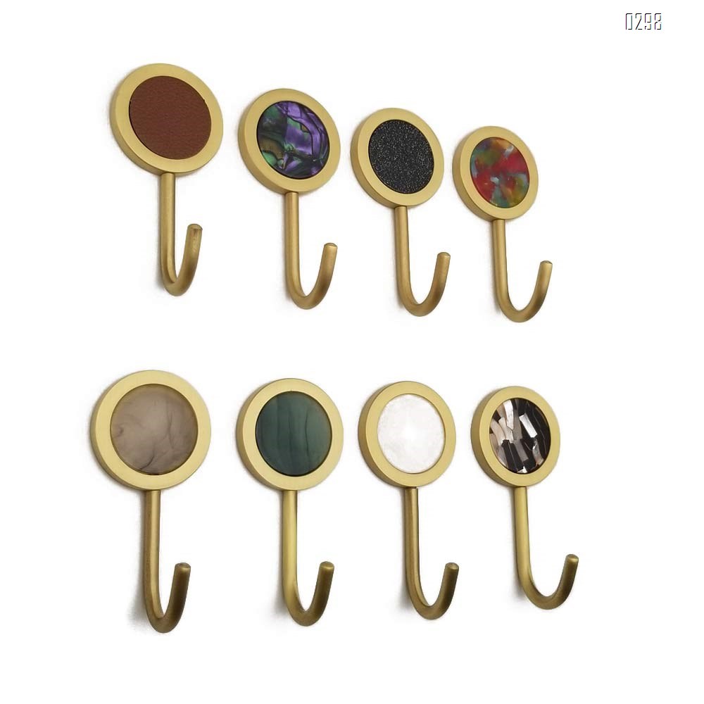 Nordic Decorative Hooks/ Pearl Shells Brass Wall Hooks/ Coat Hooks/ Bathroom Kitchen Towel Hooks/ Hat Hangers Bag Hooks/ Decorative Hooks Ink painting