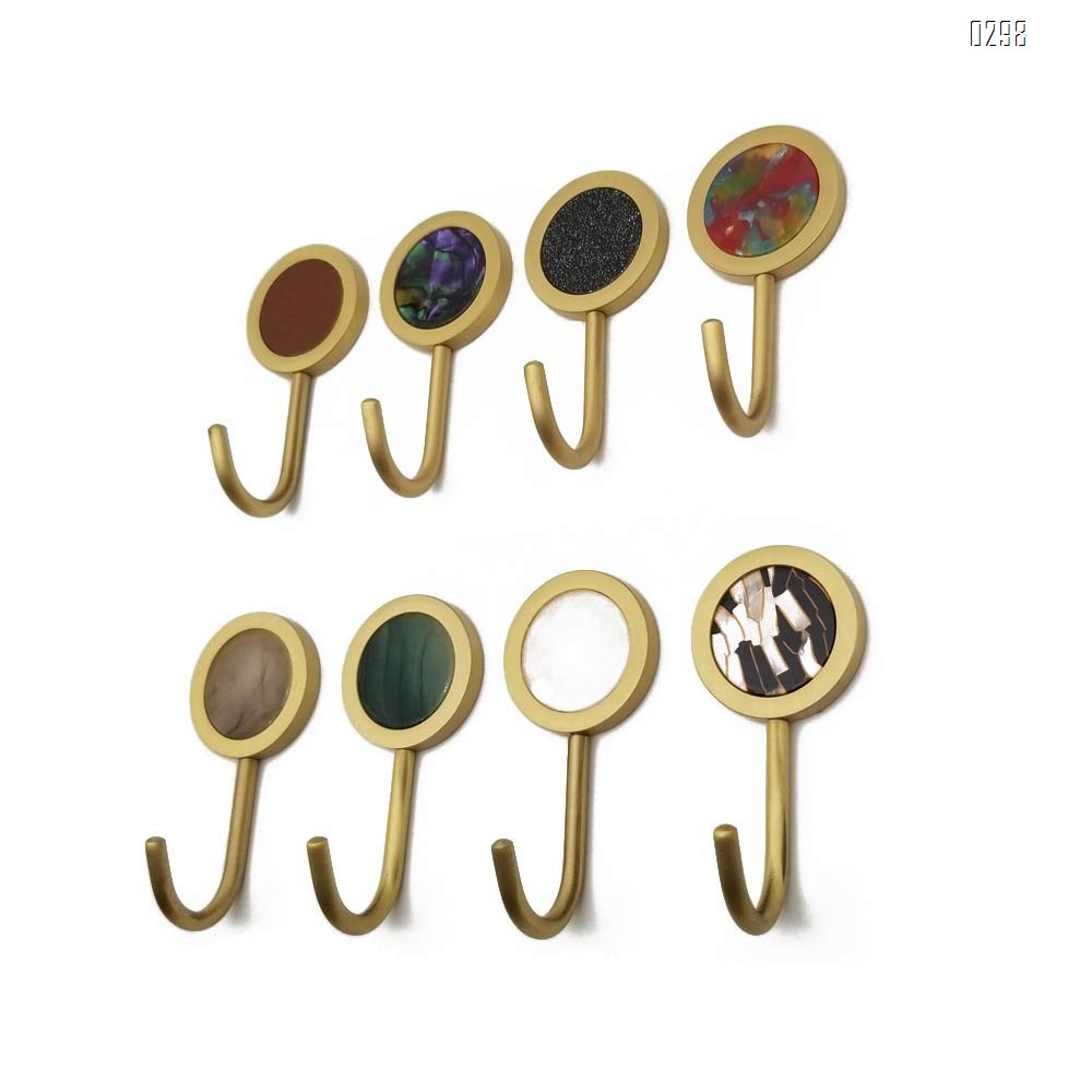 Nordic Decorative Hooks/ Pearl Shells Brass Wall Hooks/ Coat Hooks/ Bathroom Kitchen Towel Hooks/ Hat Hangers Bag Hooks/ Decorative Hooks Ink painting
