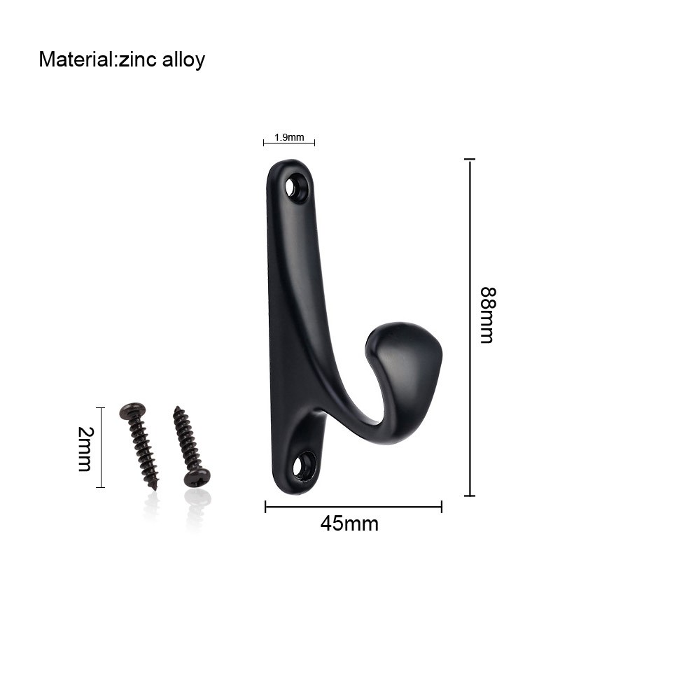 Decorative Wall Mounted Basic Zinc Alloy Hooks For Kitchen And Bathroom, Rustic Hook, Antique Decorative Hooks For Hanging Robe, Towels, Coats, Bags