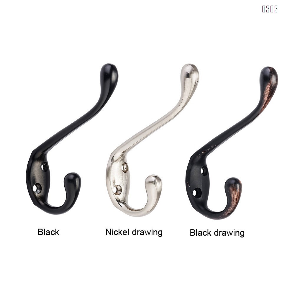 Ambipolar Heavy Duty Metal Decorative Dual Coat Hook/Hat Hook - Wall Mounted , Wall Hook, Double Coat Hange,Coat hook