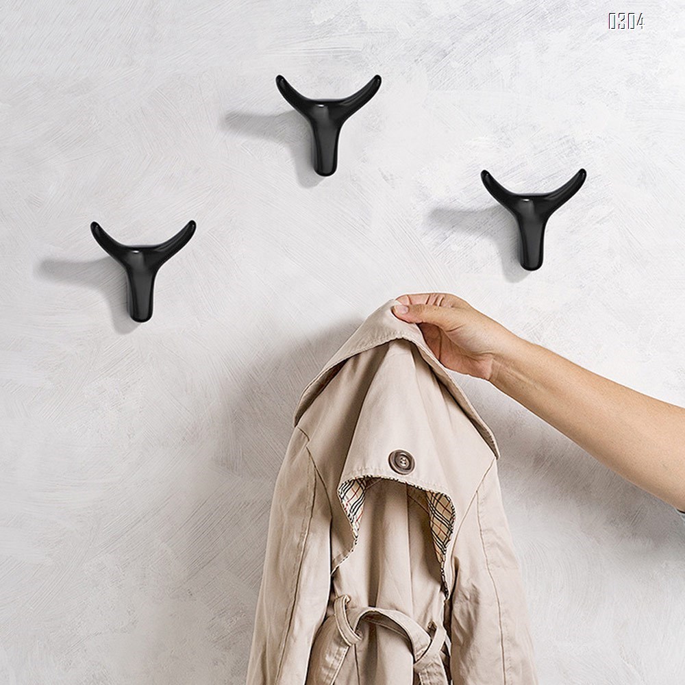 Gold Deer Head Coat Hooks - 2.5 inch Faux Taxidermy Animal Head Wall Decor - Handmade Farmhouse Decor - Rustic Wall Decor