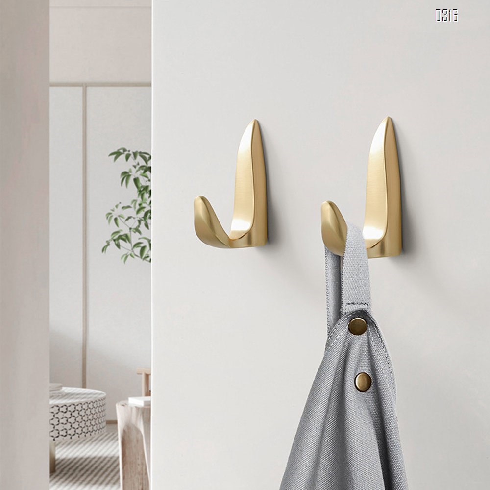 Gold Wire New high-end simple single coat hook Nordic Light luxury gold kitchen bathroom hook fitting room hook