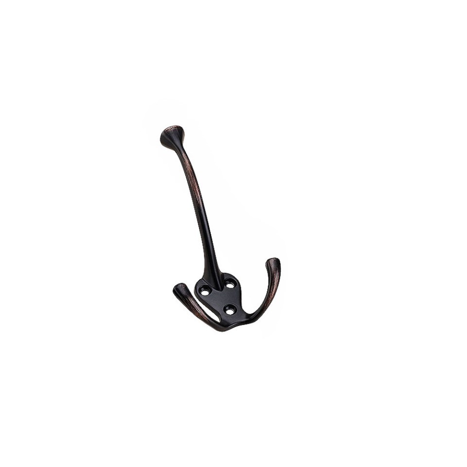 Black Wire Heavy Duty Wall Mounted Hook Hardware Tri Prong Retro Coat Hooks Retro Hooks for Coat, Scarf, Bag, Towel, Key, Cap, Cup, Hat
