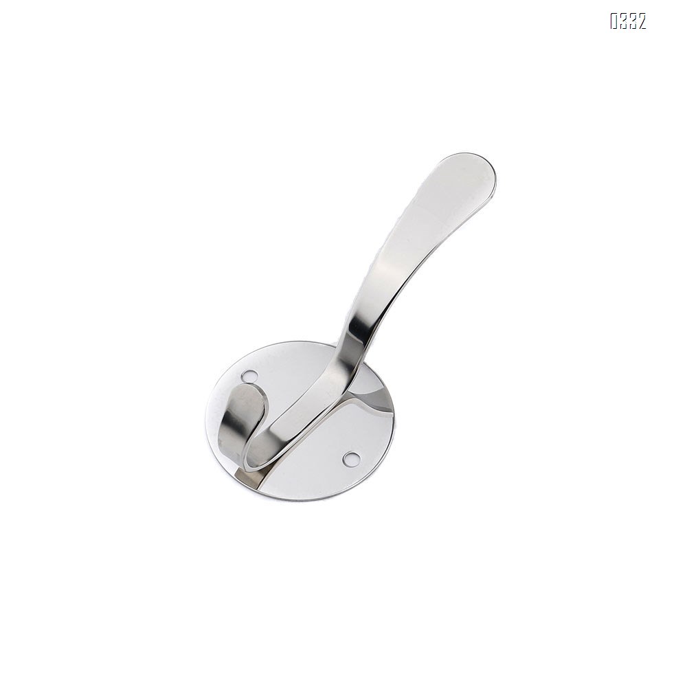 Clothes Hooks of Decorative Wall Mounted Stainless Steel Hooks Wall Hooks Single Hook for Home Towel Backpack Coat Hat Hang Living Room Bedroom Door Bathroom Wall Hangers
