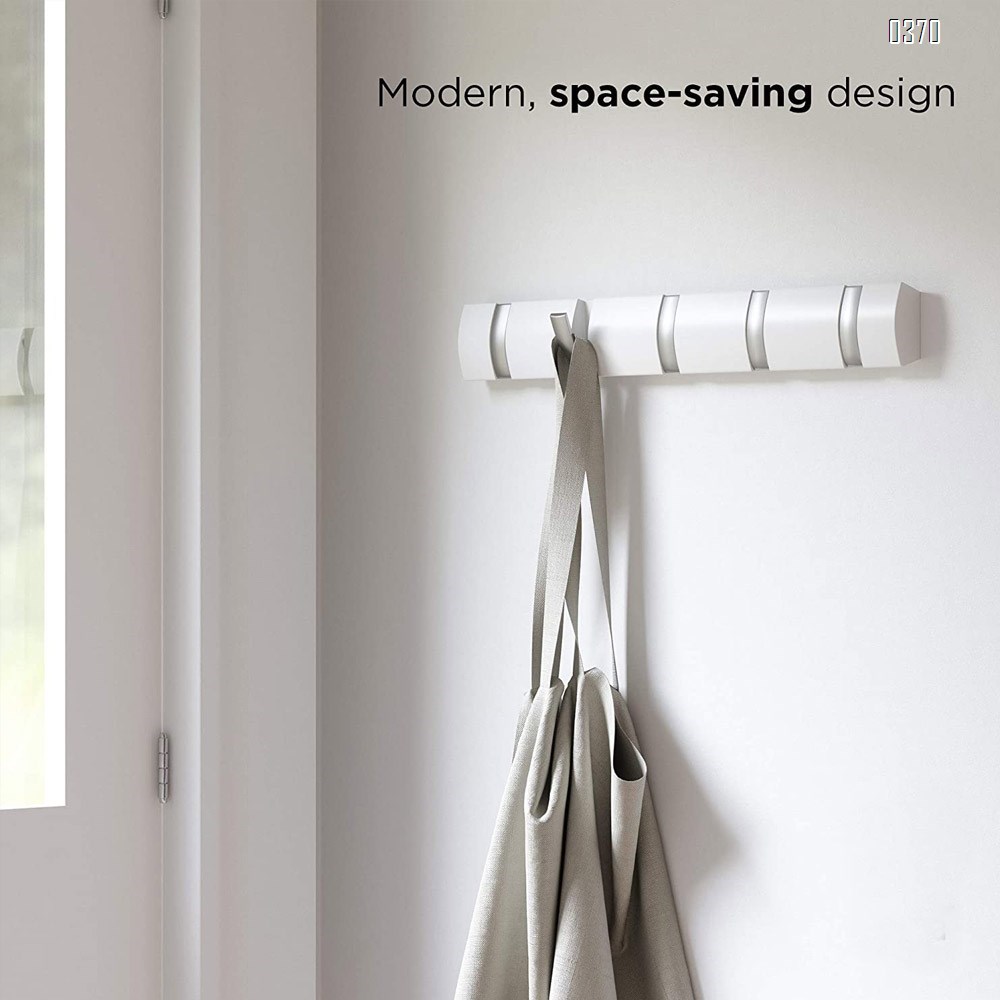 Bamboo Wall Mounted Coat Rack Hooks And Hanger Space Saving with Retractable And Flipped Smooth for Hanging Clothes Plants Towels Pictures Keys Hats Heavy Duty Shower Wall