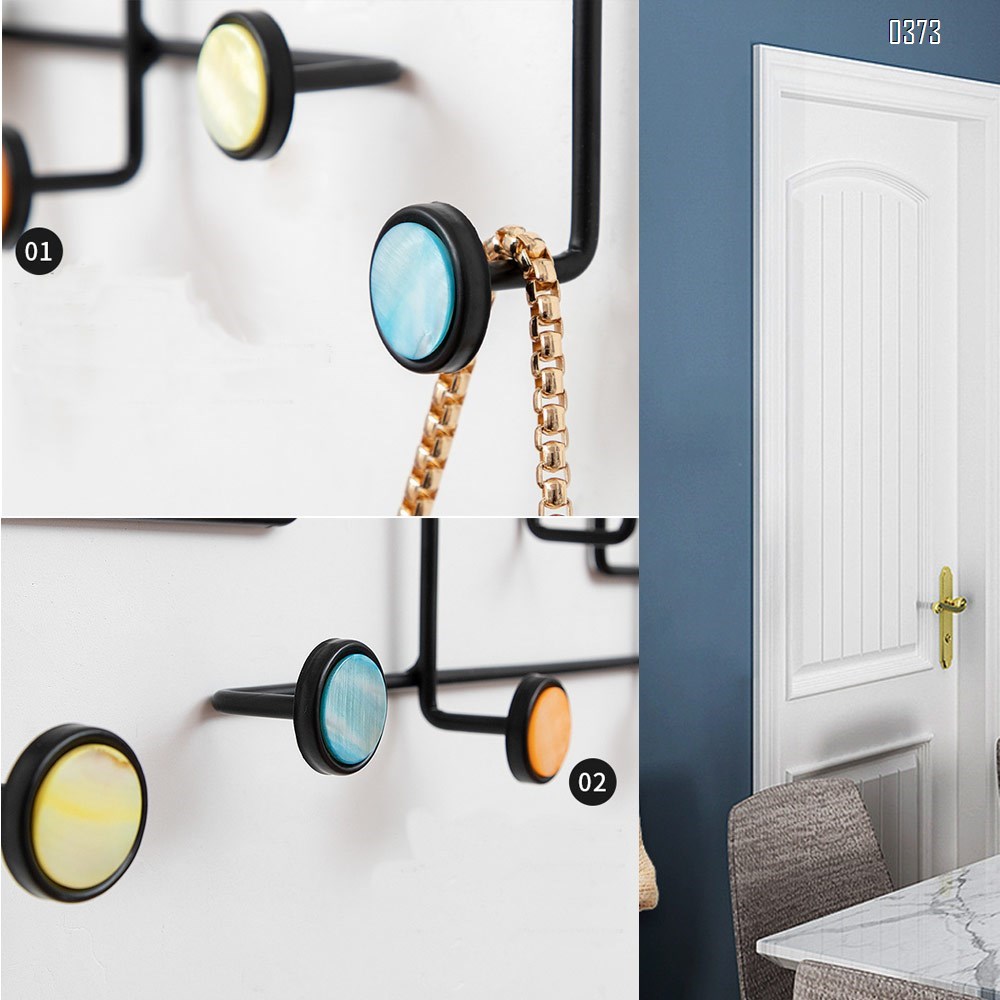 Iron creative hook Nordic clothes coat hook bathroom wall clothes hook