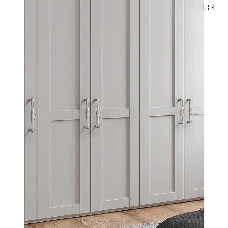 Three Colors Zinc Alloy European Style Rounded Foot Cabinet Hardware Handles 128mm Kitchen Drawer Pulls, 5 Inch Hole Centers